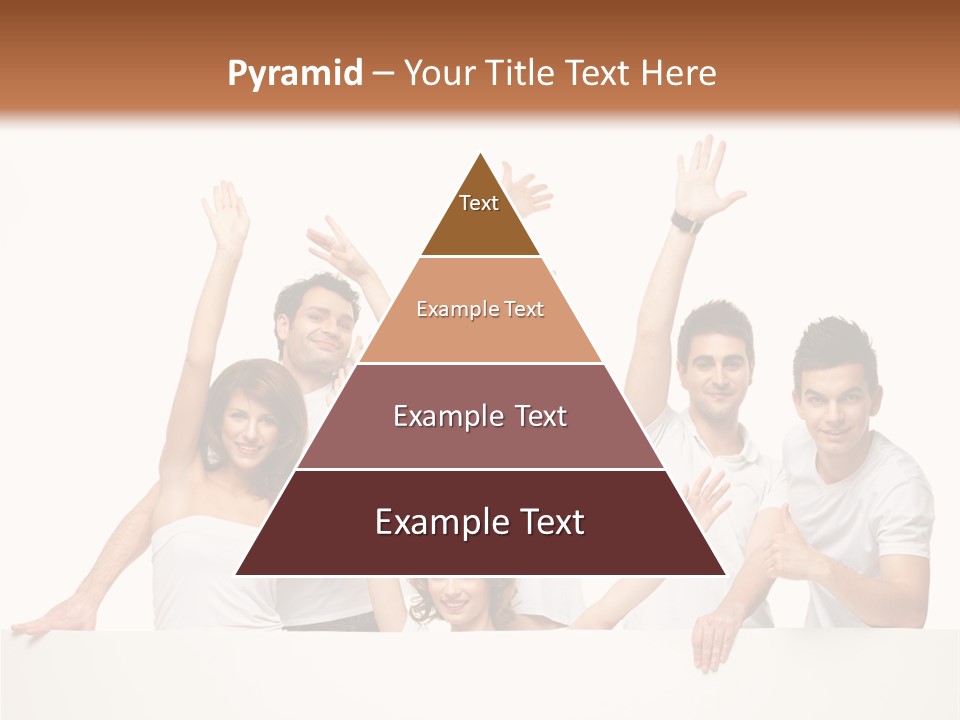 Cheerful Copyspace Sign PowerPoint Template