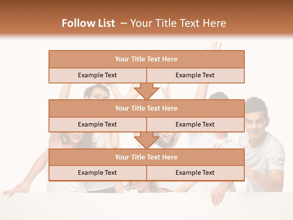 Cheerful Copyspace Sign PowerPoint Template