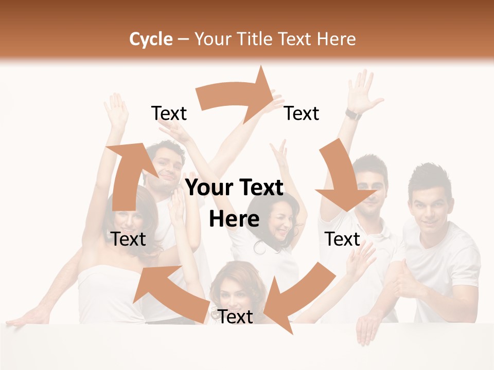 Cheerful Copyspace Sign PowerPoint Template