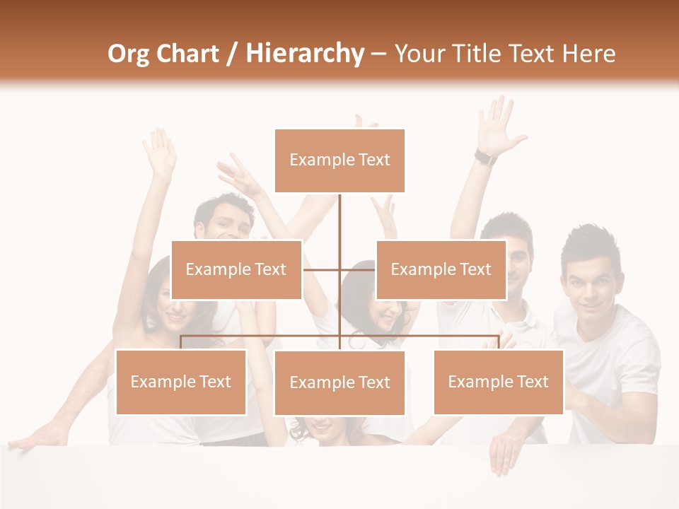 Cheerful Copyspace Sign PowerPoint Template