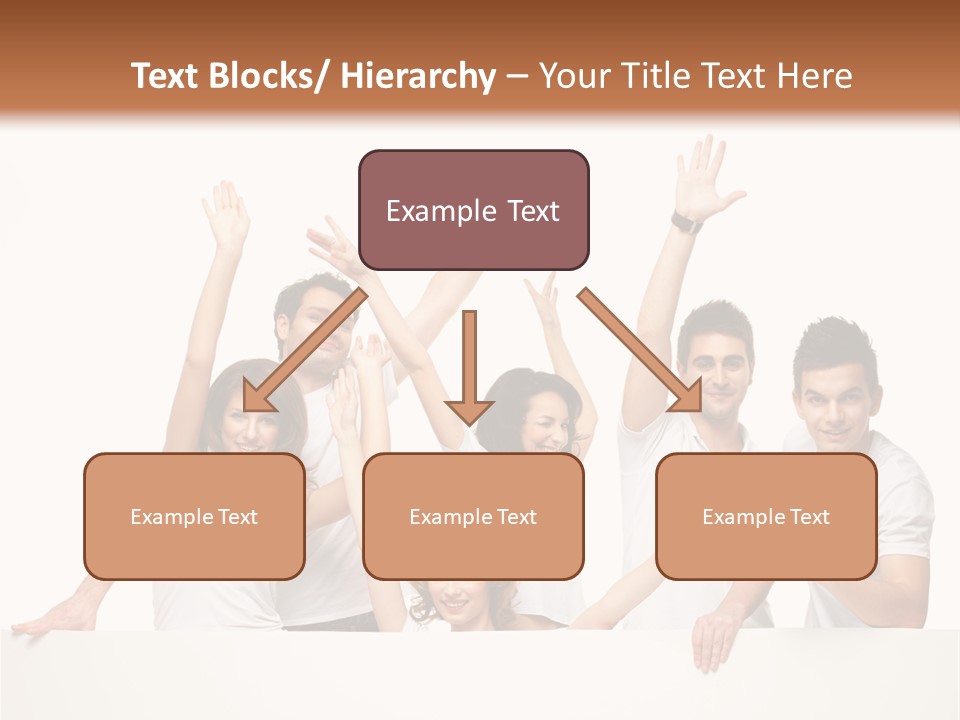 Cheerful Copyspace Sign PowerPoint Template