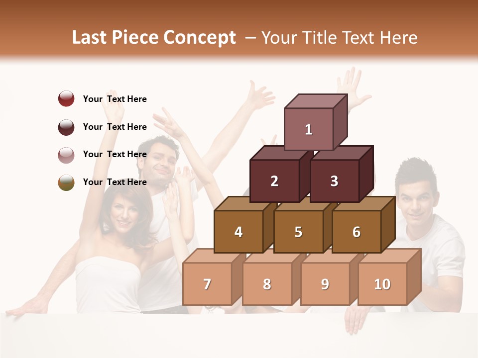 Cheerful Copyspace Sign PowerPoint Template