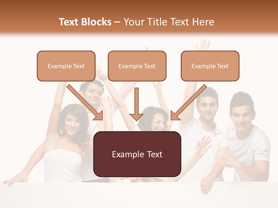 Cheerful Copyspace Sign PowerPoint Template