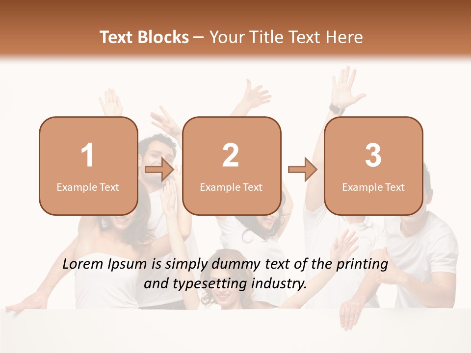 Cheerful Copyspace Sign PowerPoint Template