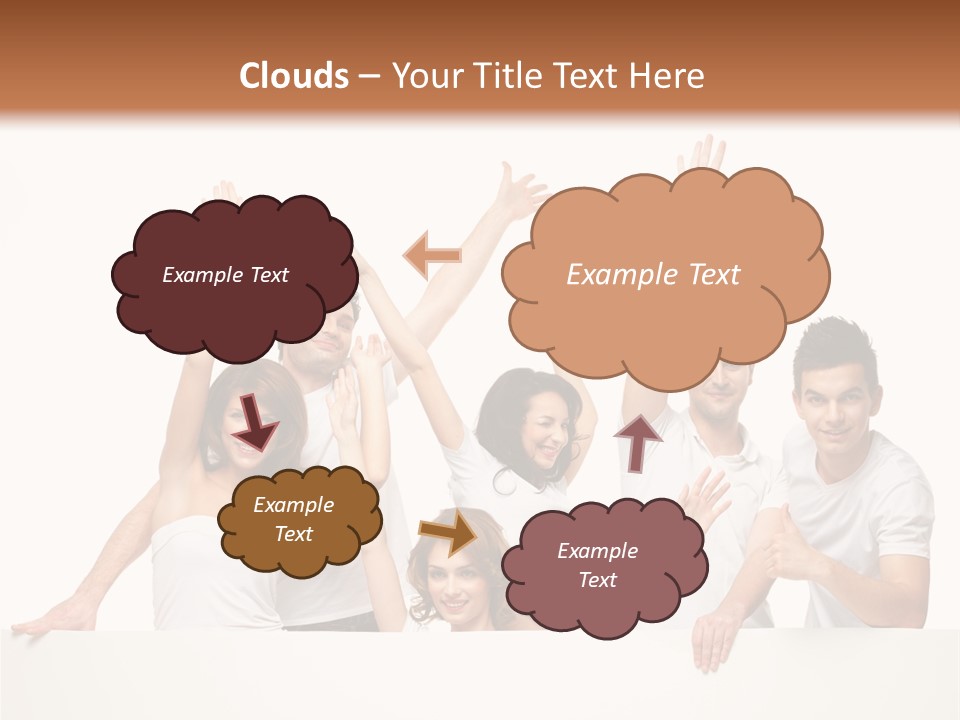 Cheerful Copyspace Sign PowerPoint Template