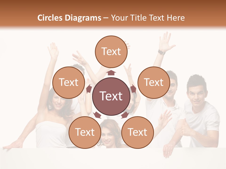 Cheerful Copyspace Sign PowerPoint Template