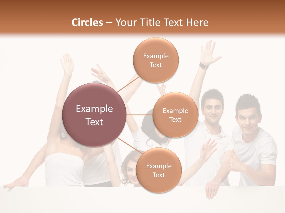 Cheerful Copyspace Sign PowerPoint Template