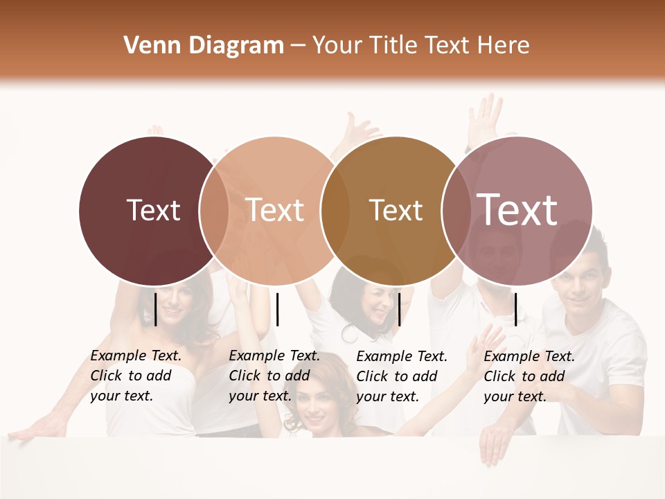 Cheerful Copyspace Sign PowerPoint Template