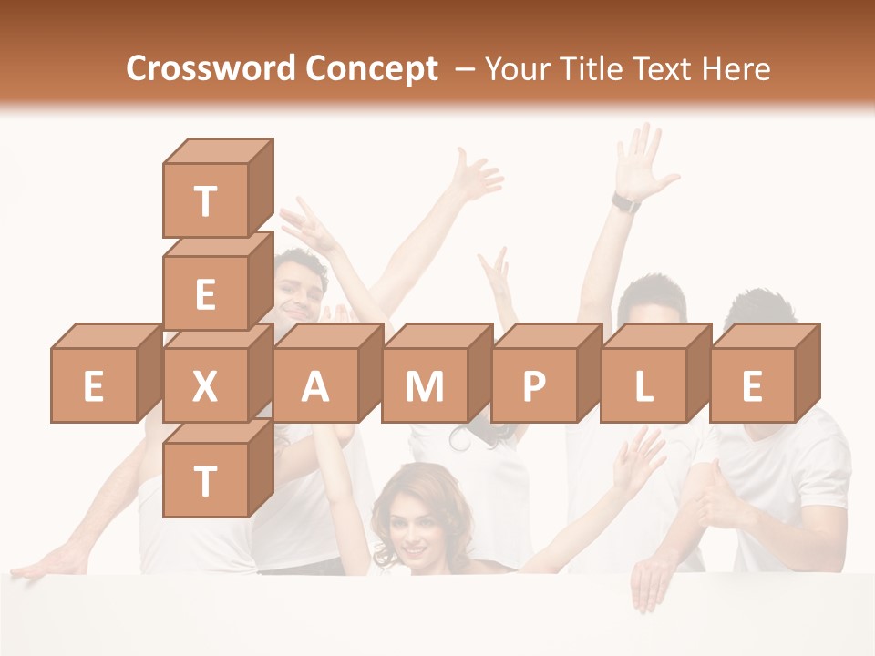 Cheerful Copyspace Sign PowerPoint Template