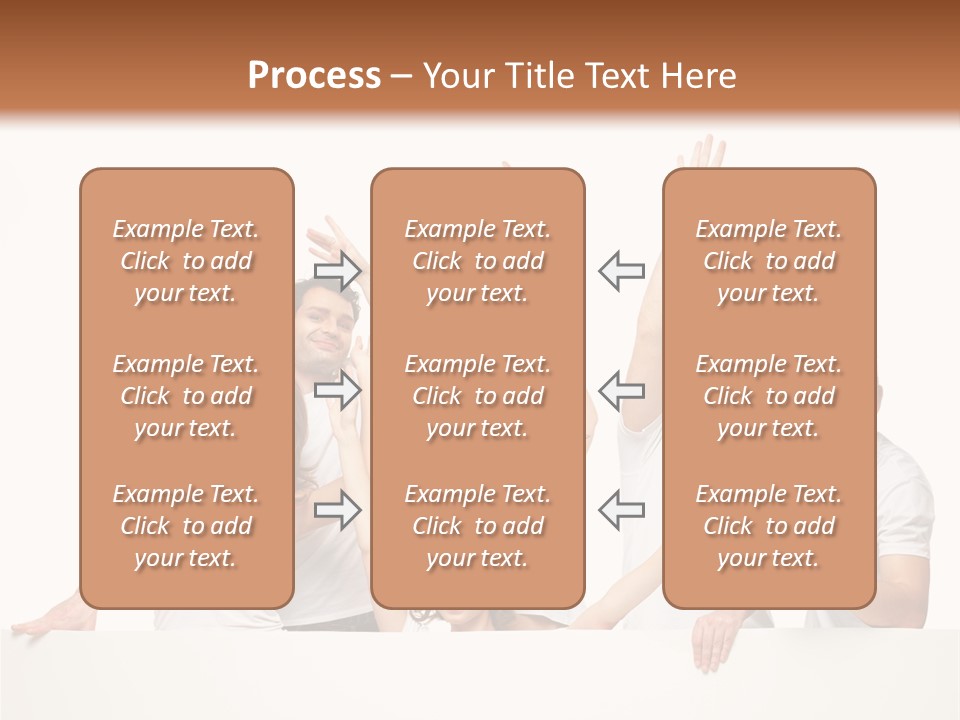 Cheerful Copyspace Sign PowerPoint Template