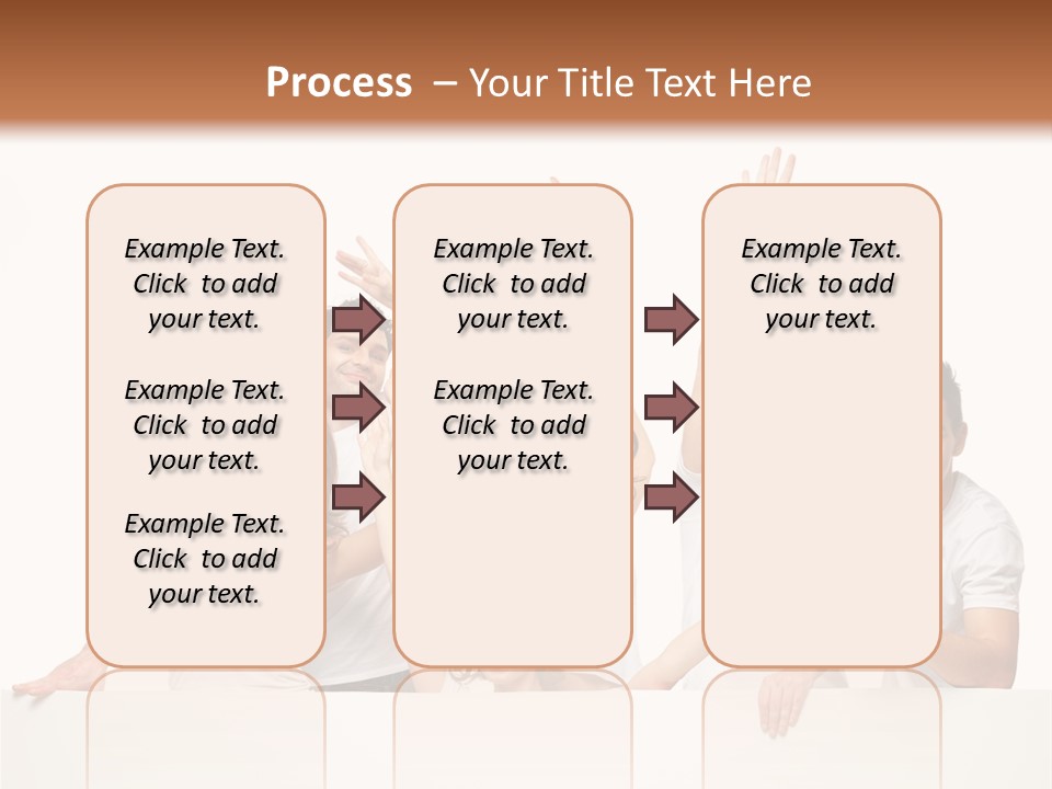 Cheerful Copyspace Sign PowerPoint Template