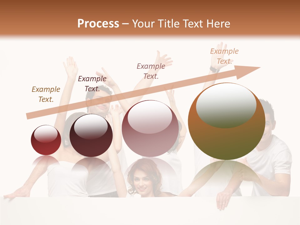 Cheerful Copyspace Sign PowerPoint Template