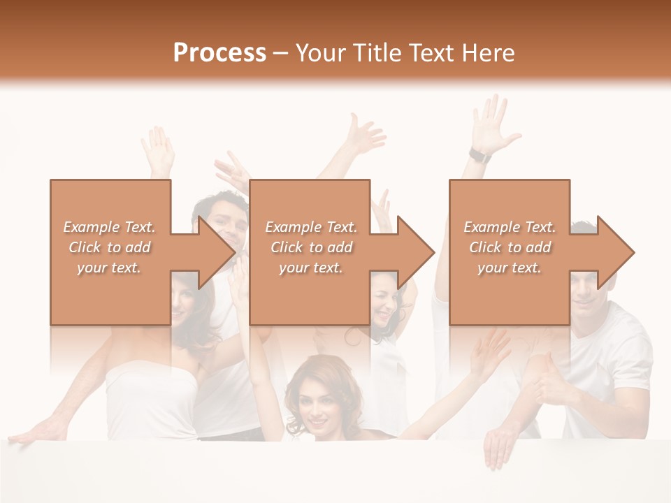 Cheerful Copyspace Sign PowerPoint Template
