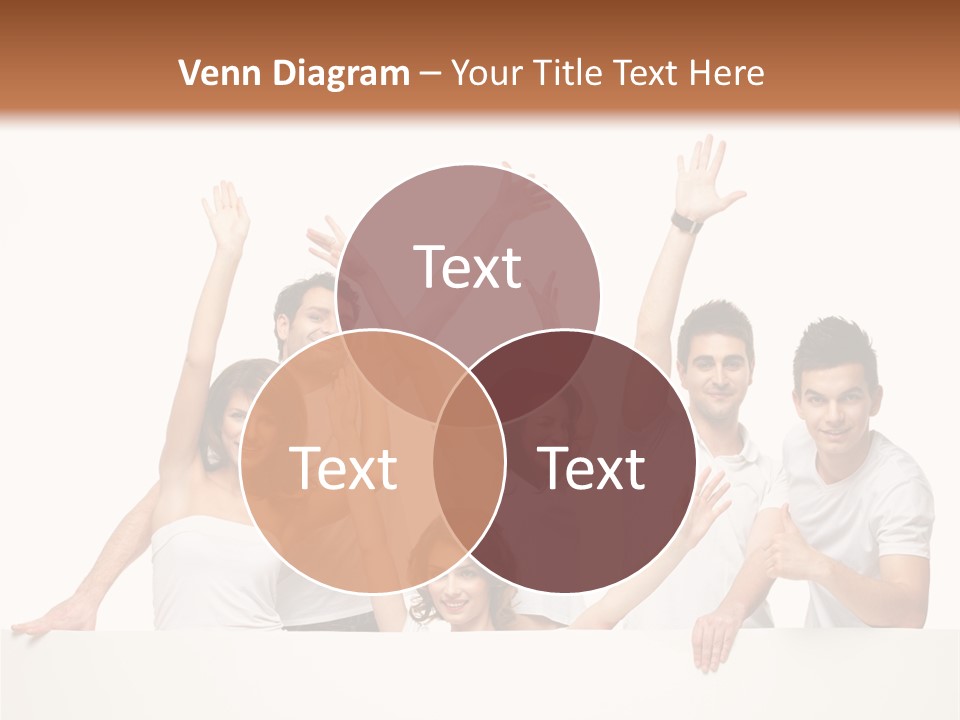 Cheerful Copyspace Sign PowerPoint Template