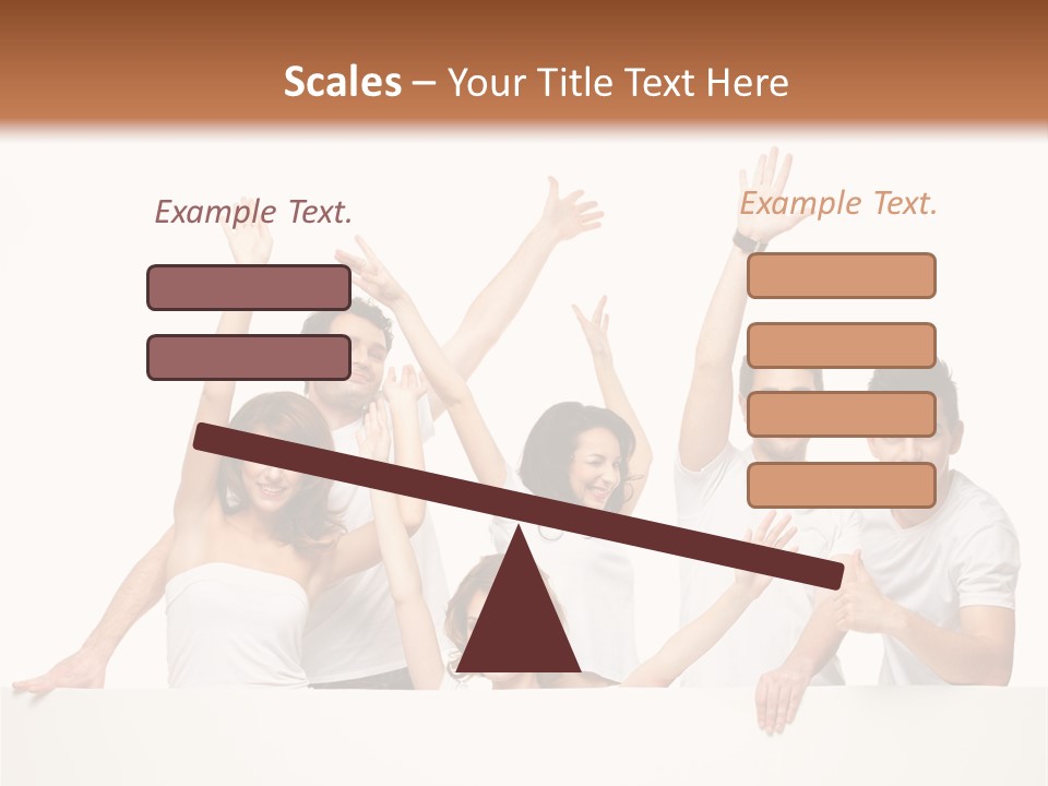 Cheerful Copyspace Sign PowerPoint Template