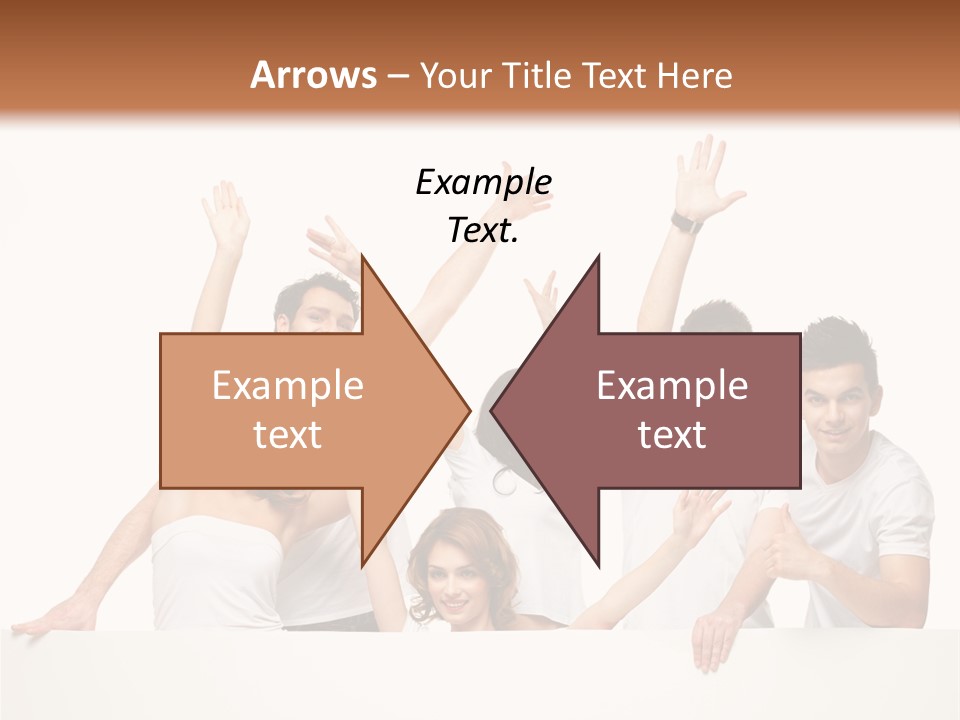 Cheerful Copyspace Sign PowerPoint Template