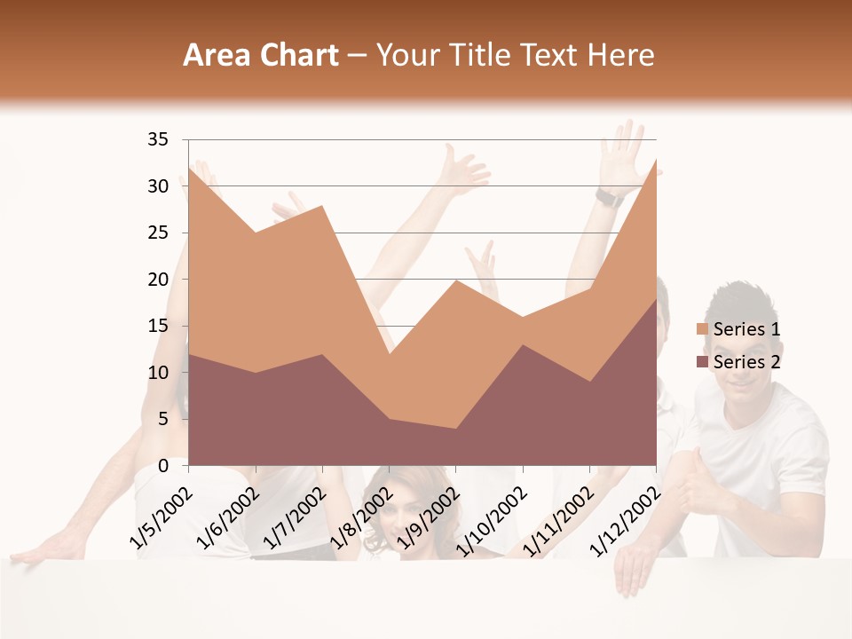 Cheerful Copyspace Sign PowerPoint Template