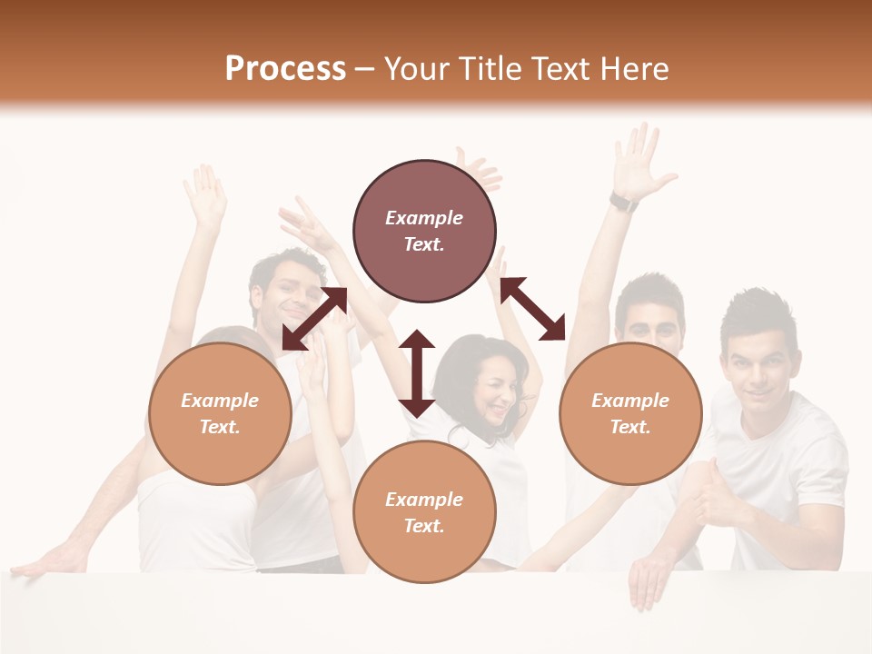 Cheerful Copyspace Sign PowerPoint Template