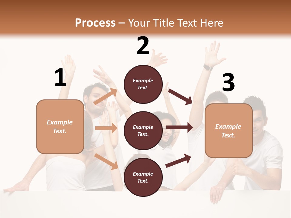 Cheerful Copyspace Sign PowerPoint Template