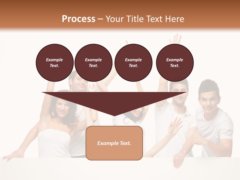 Cheerful Copyspace Sign PowerPoint Template
