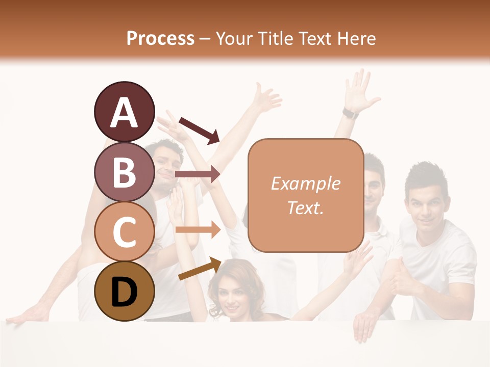 Cheerful Copyspace Sign PowerPoint Template