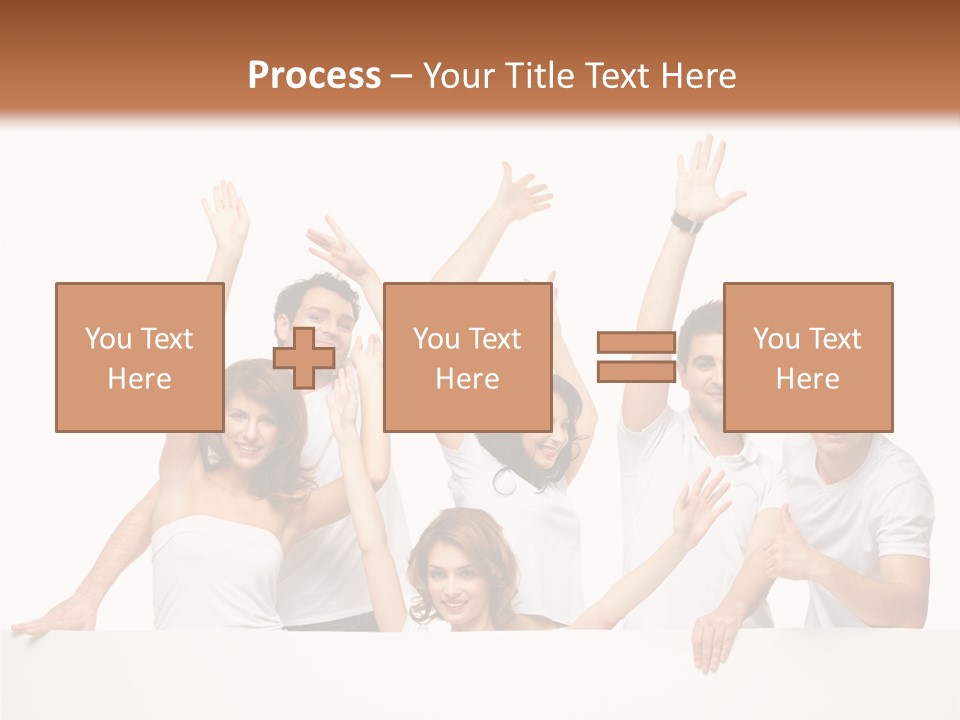 Cheerful Copyspace Sign PowerPoint Template