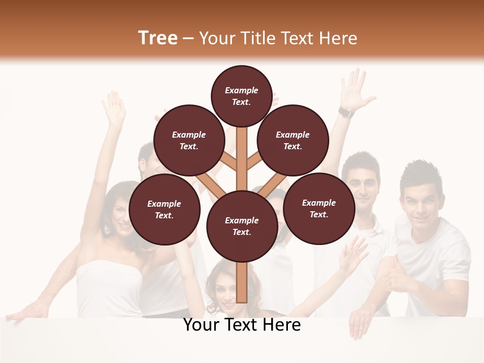 Cheerful Copyspace Sign PowerPoint Template