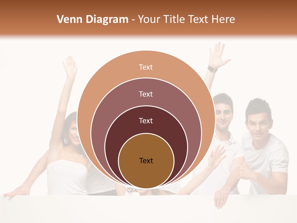 Cheerful Copyspace Sign PowerPoint Template