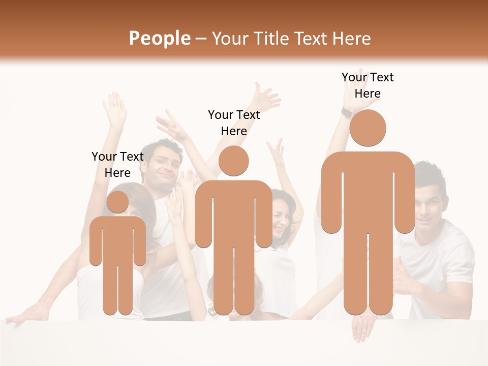 Cheerful Copyspace Sign PowerPoint Template