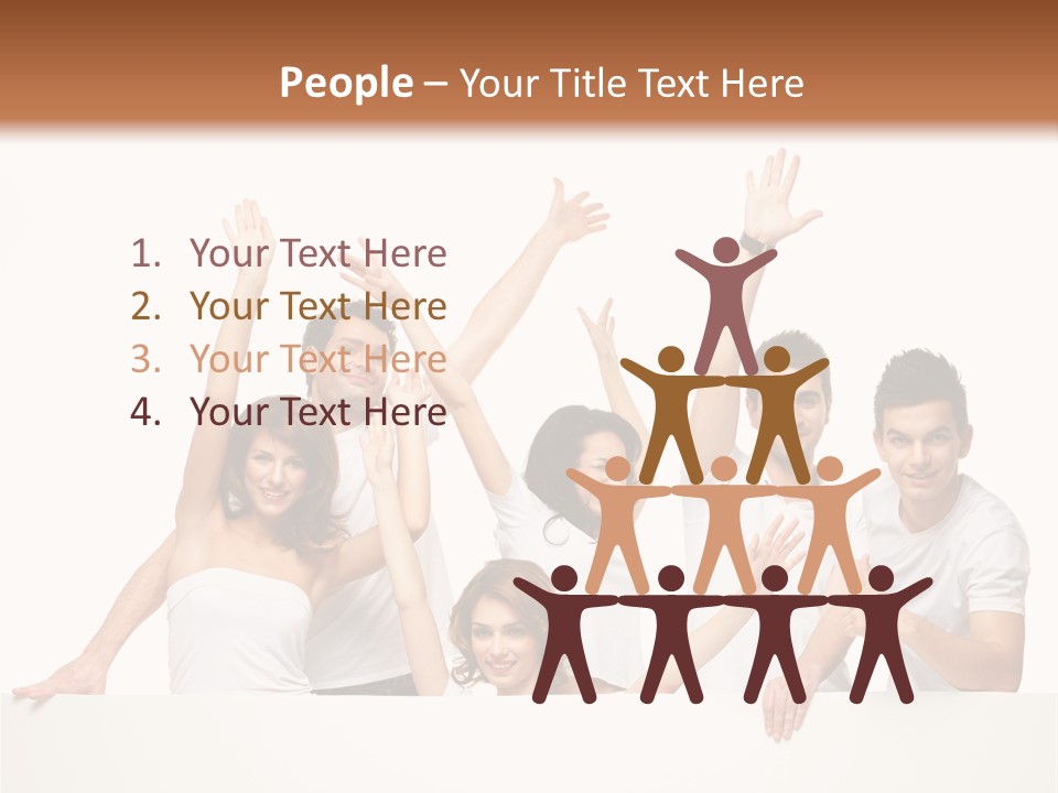 Cheerful Copyspace Sign PowerPoint Template