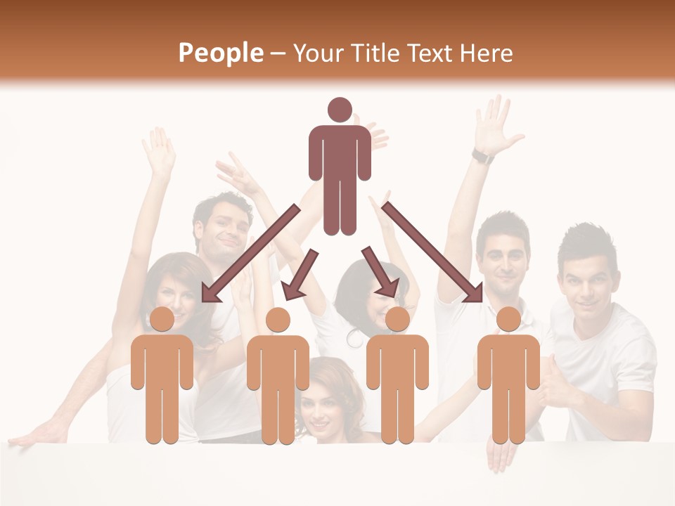 Cheerful Copyspace Sign PowerPoint Template