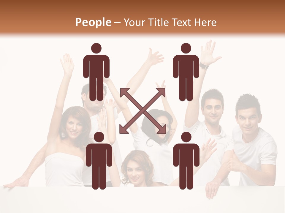 Cheerful Copyspace Sign PowerPoint Template