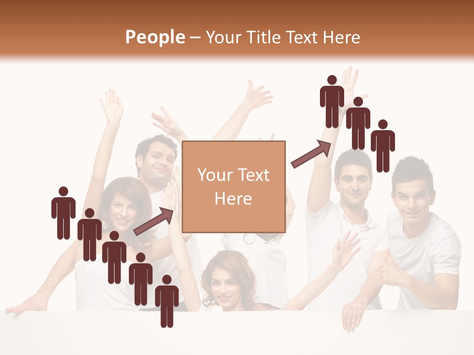 Cheerful Copyspace Sign PowerPoint Template