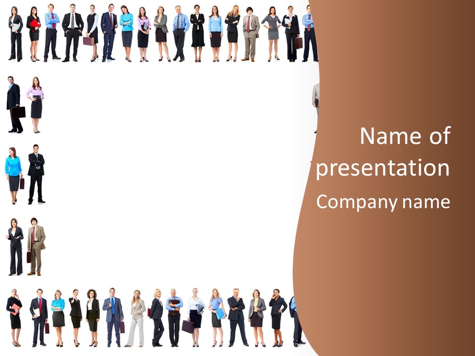 Businesswoman Study University PowerPoint Template