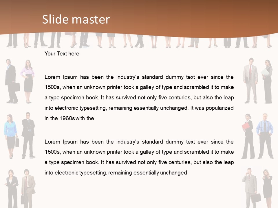 Businesswoman Study University PowerPoint Template