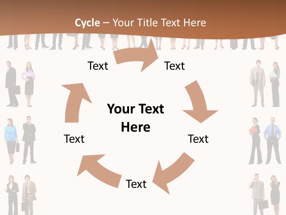 Businesswoman Study University PowerPoint Template