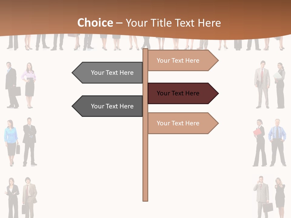 Businesswoman Study University PowerPoint Template