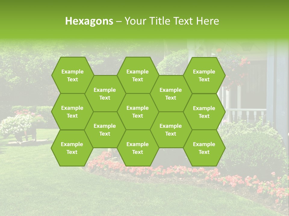 Private Decorated Yard PowerPoint Template