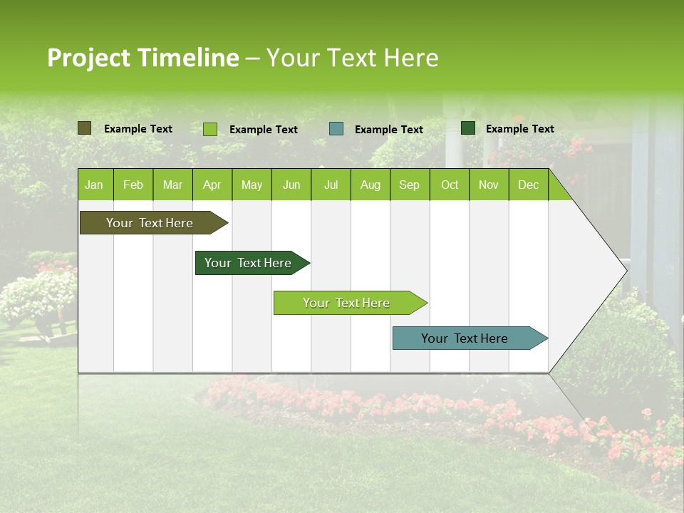 Private Decorated Yard PowerPoint Template