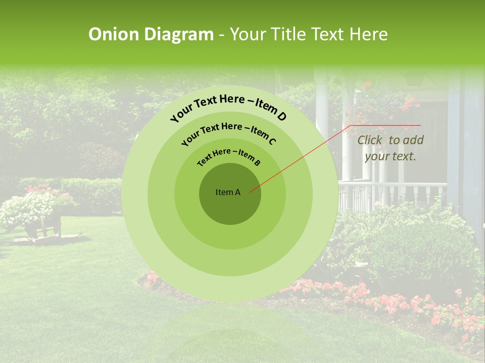 Private Decorated Yard PowerPoint Template