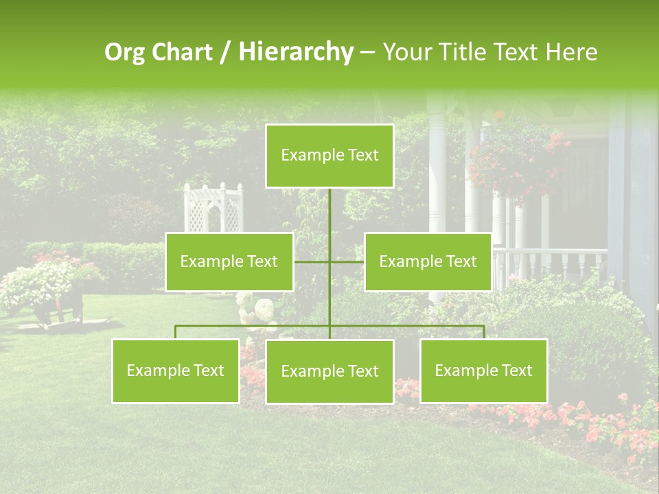 Private Decorated Yard PowerPoint Template