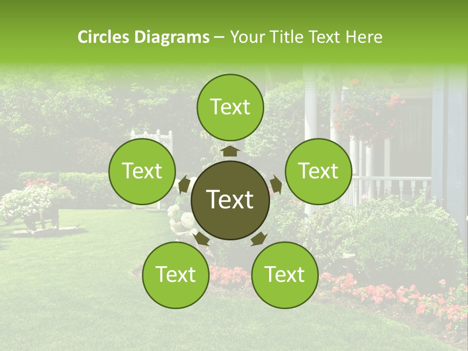 Private Decorated Yard PowerPoint Template