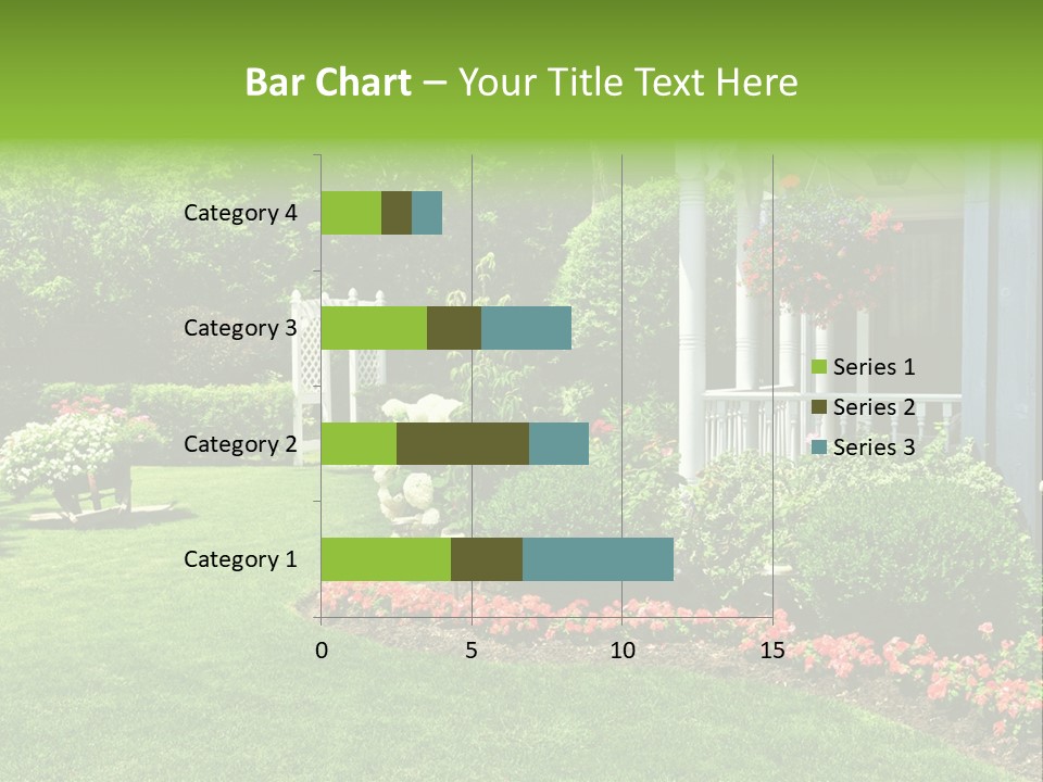 Private Decorated Yard PowerPoint Template