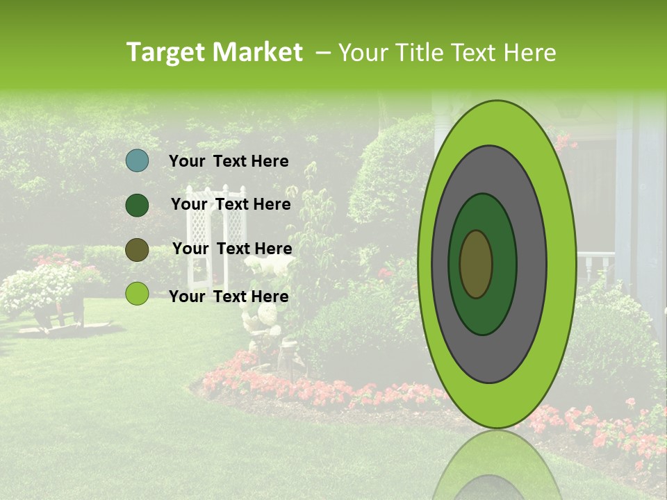 Private Decorated Yard PowerPoint Template