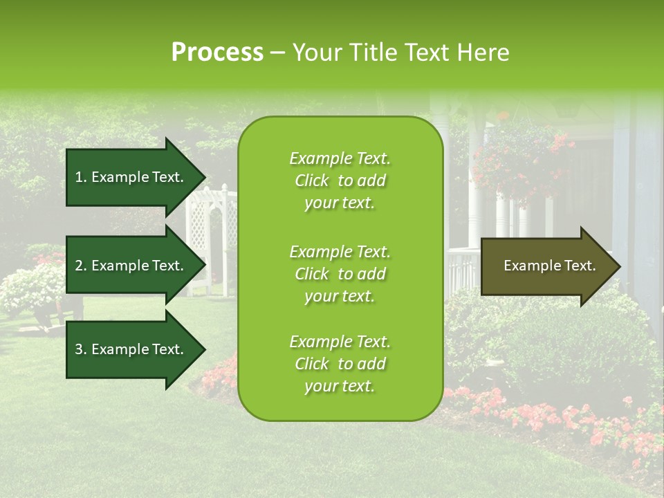 Private Decorated Yard PowerPoint Template