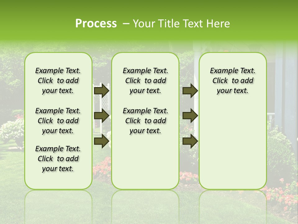 Private Decorated Yard PowerPoint Template