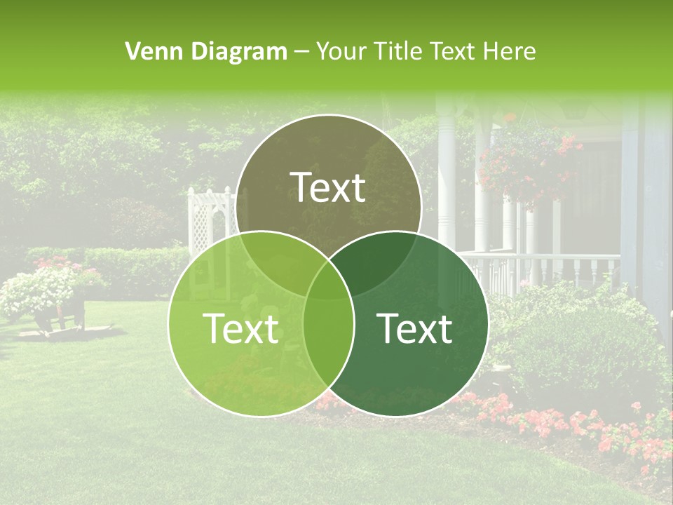 Private Decorated Yard PowerPoint Template