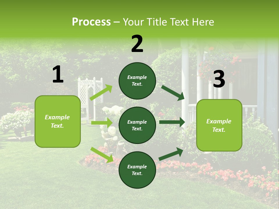 Private Decorated Yard PowerPoint Template