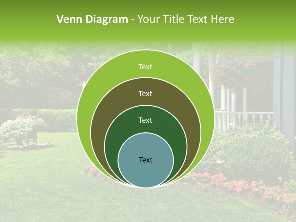 Private Decorated Yard PowerPoint Template