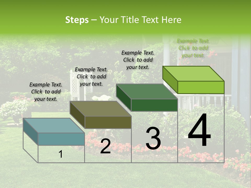 Private Decorated Yard PowerPoint Template